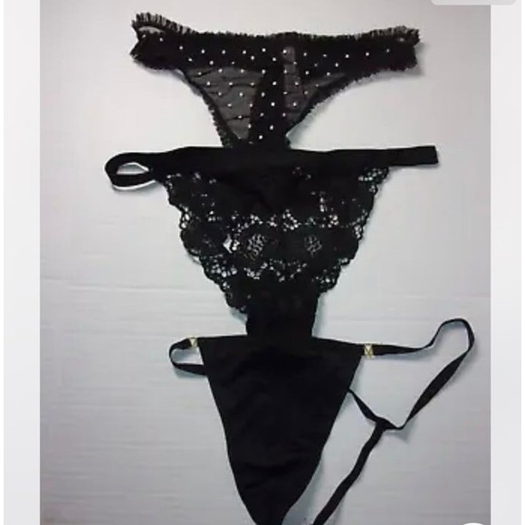 New•Lot of 3 •Victoria's Secret •3 pairs Bikini Panties Medium - Picture 1 of 3